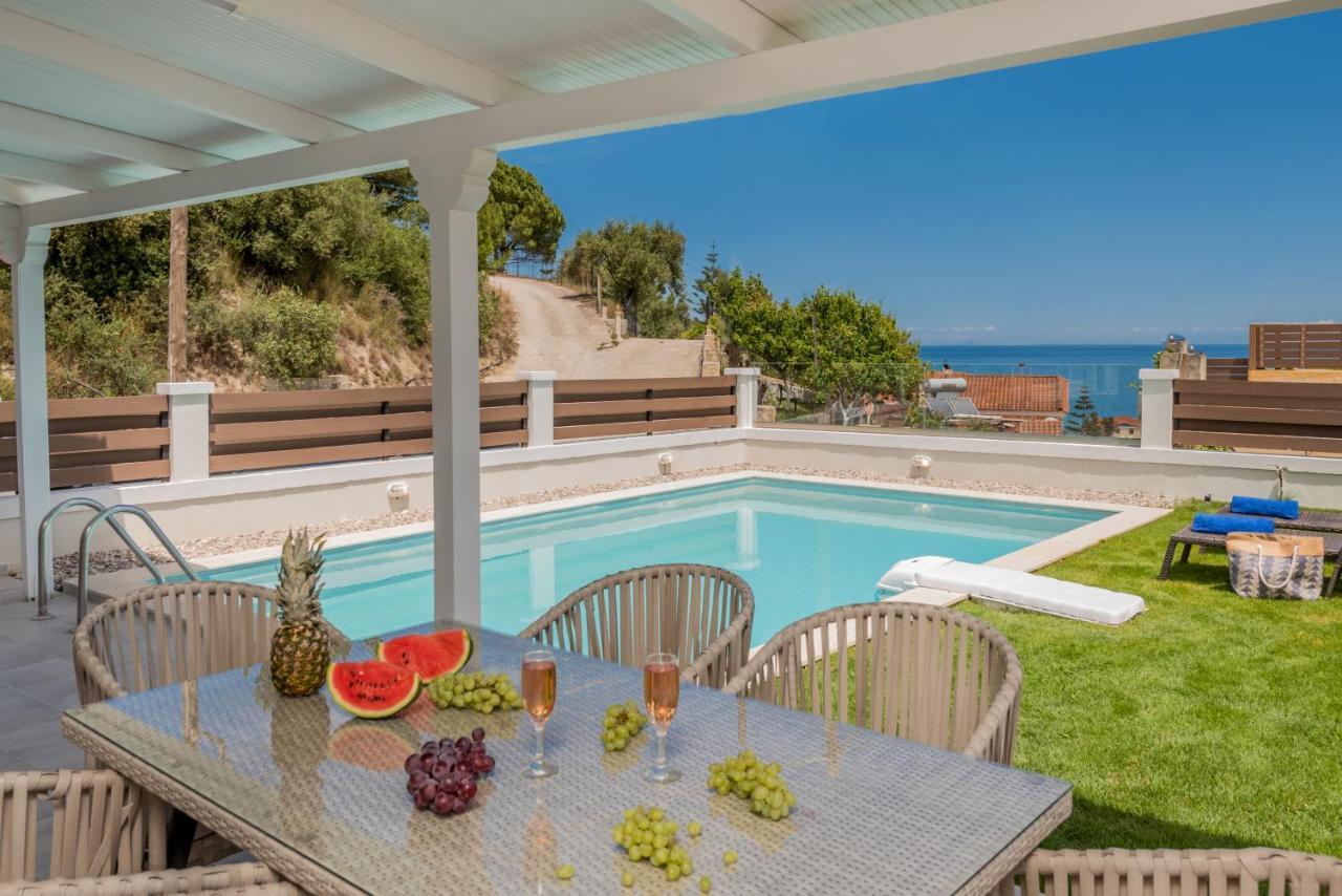 Astarte Villas - Villa Siesta With Private Pool Argassi Esterno foto