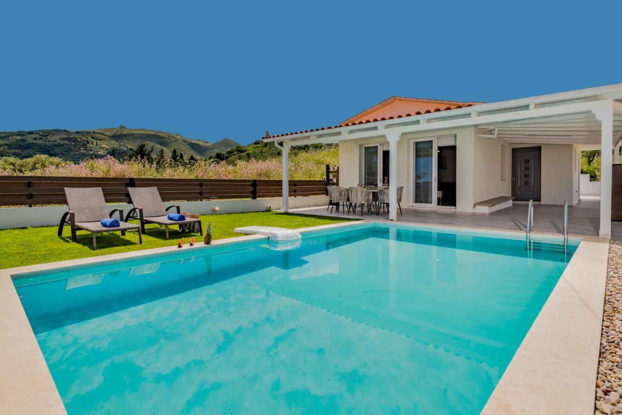 Astarte Villas - Villa Siesta With Private Pool Argassi Esterno foto
